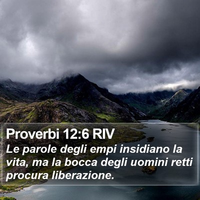 Proverbi 12:6 RIV Bible Verse Image