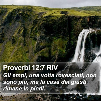Proverbi 12:7 RIV Bible Verse Image