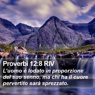 Proverbi 12:8 RIV Bible Verse Image