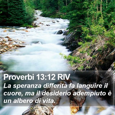 Proverbi 13:12 RIV Bible Verse Image