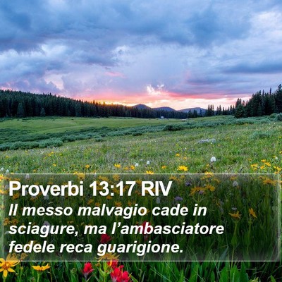 Proverbi 13:17 RIV Bible Verse Image