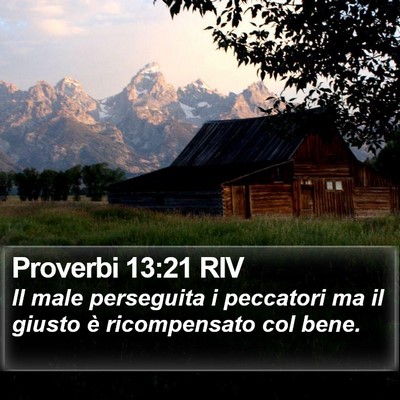 Proverbi 13:21 RIV Bible Verse Image