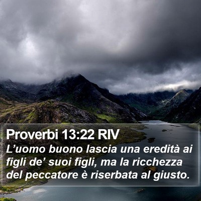 Proverbi 13:22 RIV Bible Verse Image