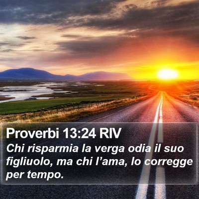 Proverbi 13:24 RIV Bible Verse Image