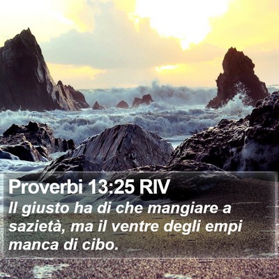 Proverbi 13:25 RIV Bible Verse Image