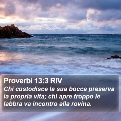 Proverbi 13:3 RIV Bible Verse Image