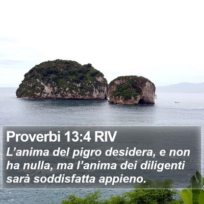 Proverbi 13:4 RIV Bible Verse Image