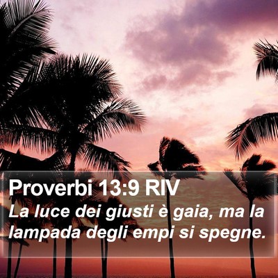 Proverbi 13:9 RIV Bible Verse Image