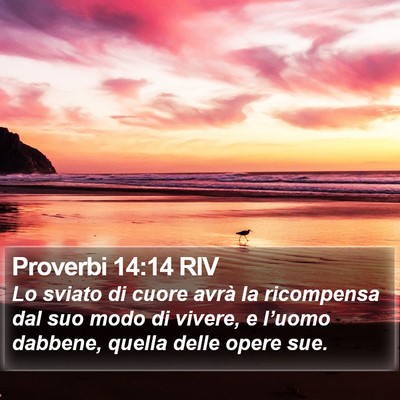 Proverbi 14:14 RIV Bible Verse Image