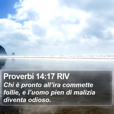Proverbi 14:17 RIV Bible Verse Image