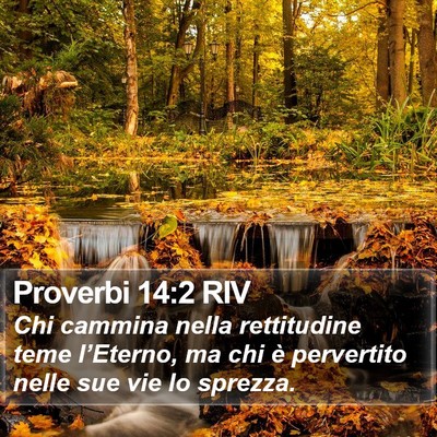 Proverbi 14:2 RIV Bible Verse Image
