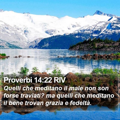 Proverbi 14:22 RIV Bible Verse Image