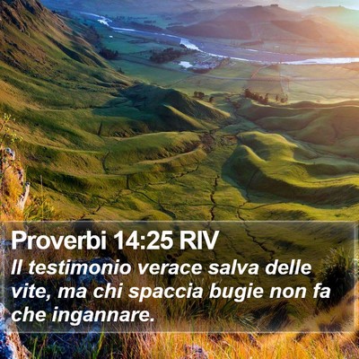 Proverbi 14:25 RIV Bible Verse Image