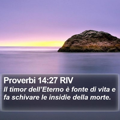 Proverbi 14:27 RIV Bible Verse Image