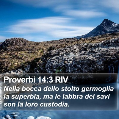 Proverbi 14:3 RIV Bible Verse Image
