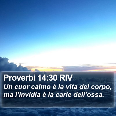 Proverbi 14:30 RIV Bible Verse Image