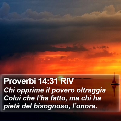 Proverbi 14:31 RIV Bible Verse Image