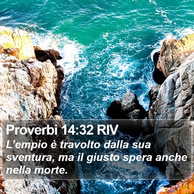 Proverbi 14:32 RIV Bible Verse Image