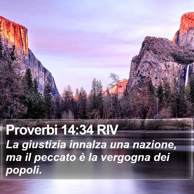Proverbi 14:34 RIV Bible Verse Image