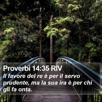 Proverbi 14:35 RIV Bible Verse Image