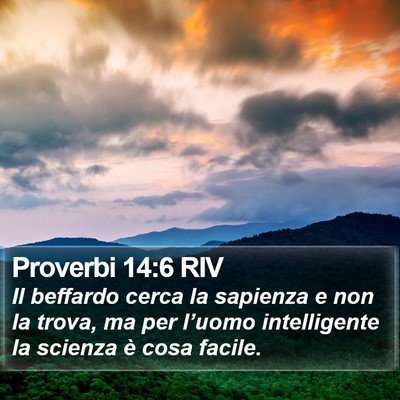 Proverbi 14:6 RIV Bible Verse Image