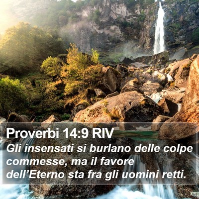 Proverbi 14:9 RIV Bible Verse Image