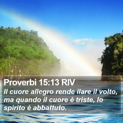 Proverbi 15:13 RIV Bible Verse Image