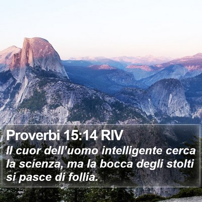 Proverbi 15:14 RIV Bible Verse Image