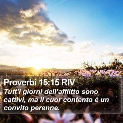 Proverbi 15:15 RIV Bible Verse Image