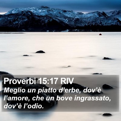Proverbi 15:17 RIV Bible Verse Image