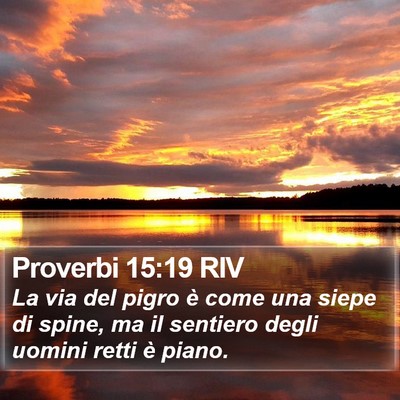 Proverbi 15:19 RIV Bible Verse Image