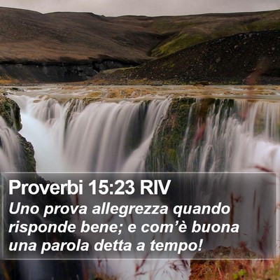Proverbi 15:23 RIV Bible Verse Image