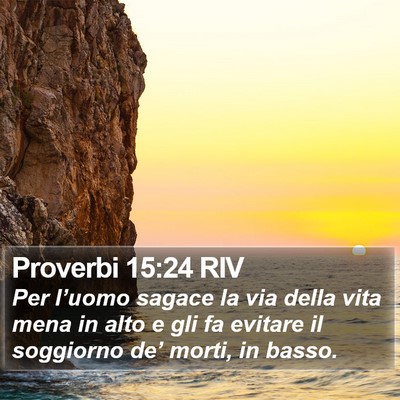 Proverbi 15:24 RIV Bible Verse Image