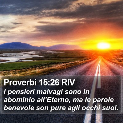 Proverbi 15:26 RIV Bible Verse Image