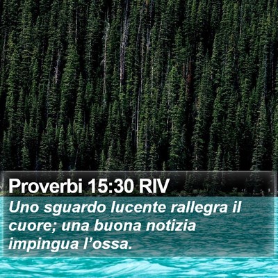 Proverbi 15:30 RIV Bible Verse Image
