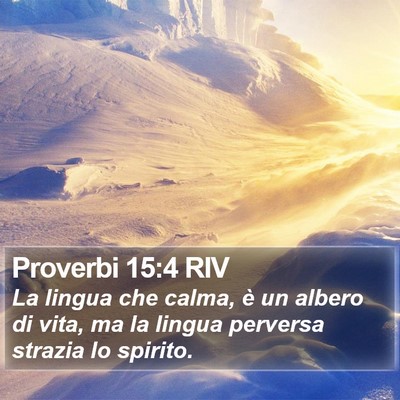 Proverbi 15:4 RIV Bible Verse Image