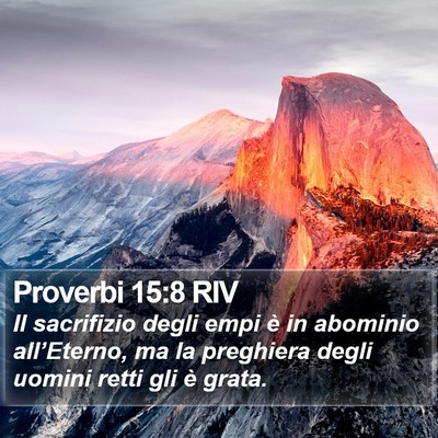 Proverbi 15:8 RIV Bible Verse Image