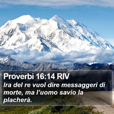 Proverbi 16:14 RIV Bible Verse Image