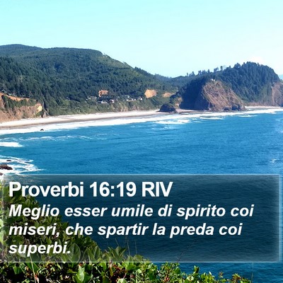 Proverbi 16:19 RIV Bible Verse Image