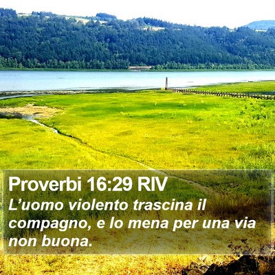 Proverbi 16:29 RIV Bible Verse Image