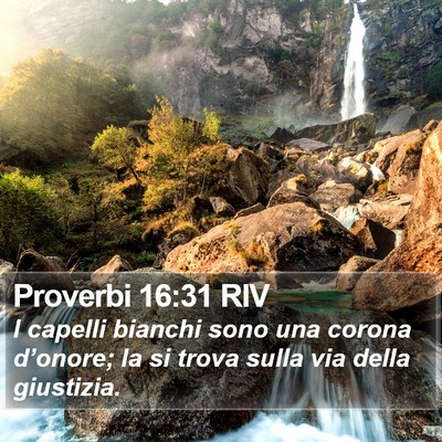 Proverbi 16:31 RIV Bible Verse Image