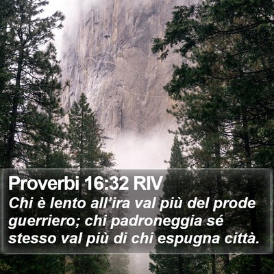 Proverbi 16:32 RIV Bible Verse Image