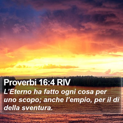 Proverbi 16:4 RIV Bible Verse Image