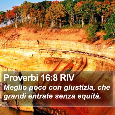 Proverbi 16:8 RIV Bible Verse Image
