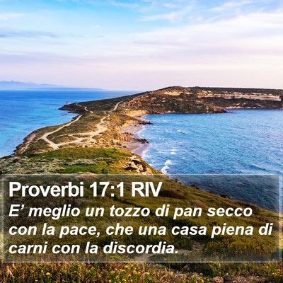 Proverbi 17:1 RIV Bible Verse Image