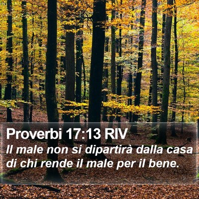 Proverbi 17:13 RIV Bible Verse Image