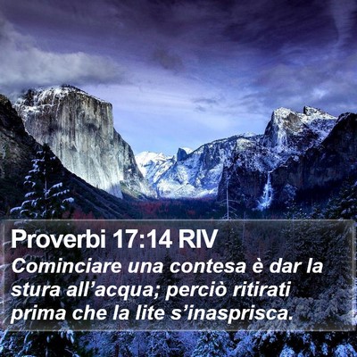 Proverbi 17:14 RIV Bible Verse Image