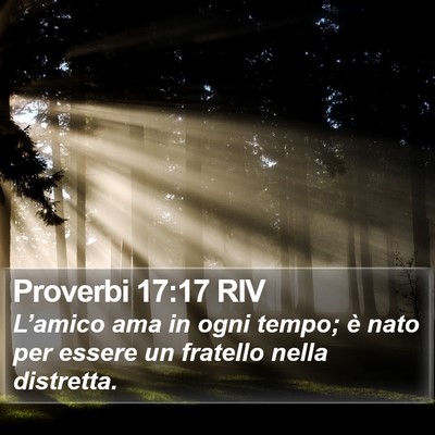 Proverbi 17:17 RIV Bible Verse Image