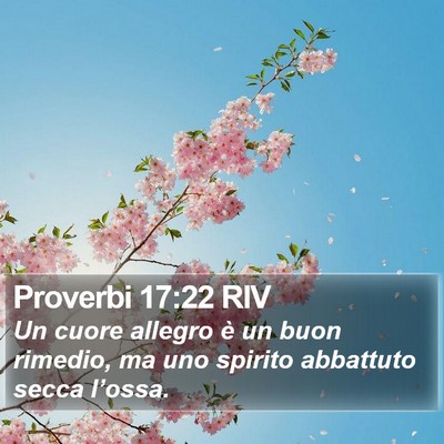Proverbi 17:22 RIV Bible Verse Image