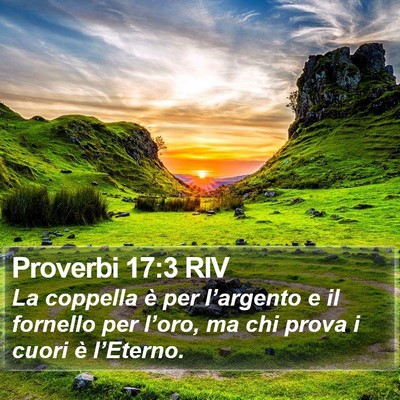 Proverbi 17:3 RIV Bible Verse Image